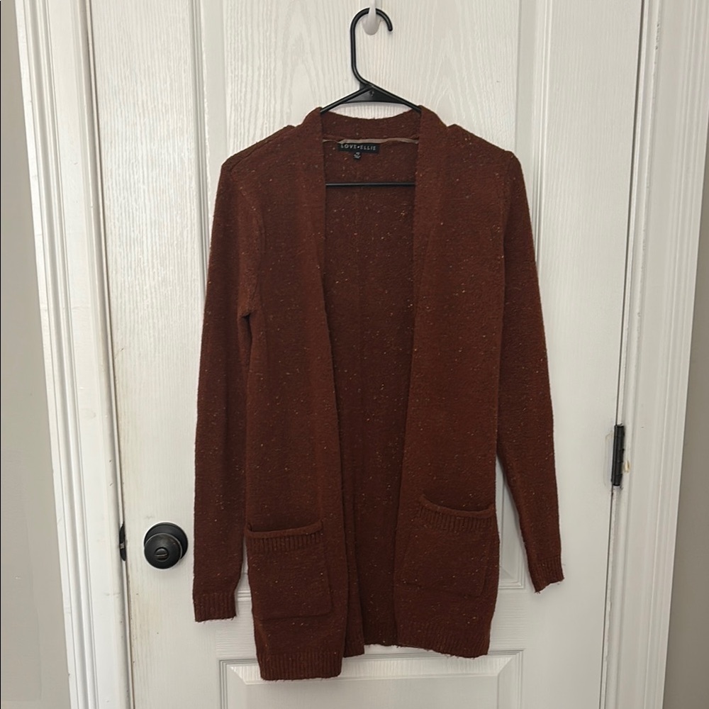 Orange/Brown Long Cardigan